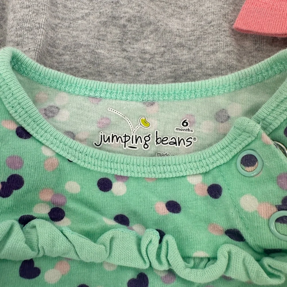 Lot of 6 Bodysuits Long Sleeve baby Girl 3-6 Months baby infant